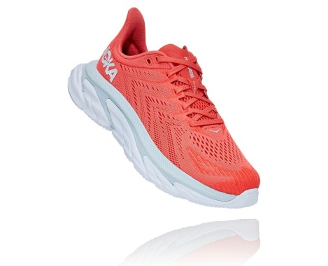 Tenisky Hoka One One Clifton Edge Damske Koralove / Biele (53GJUZTIY)